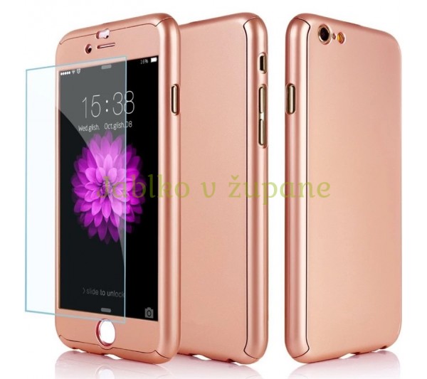 360° kryt iPhone 6/6S - ružový